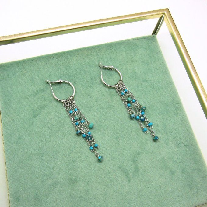 BOUCLES NAUSICAA TURQUOISE