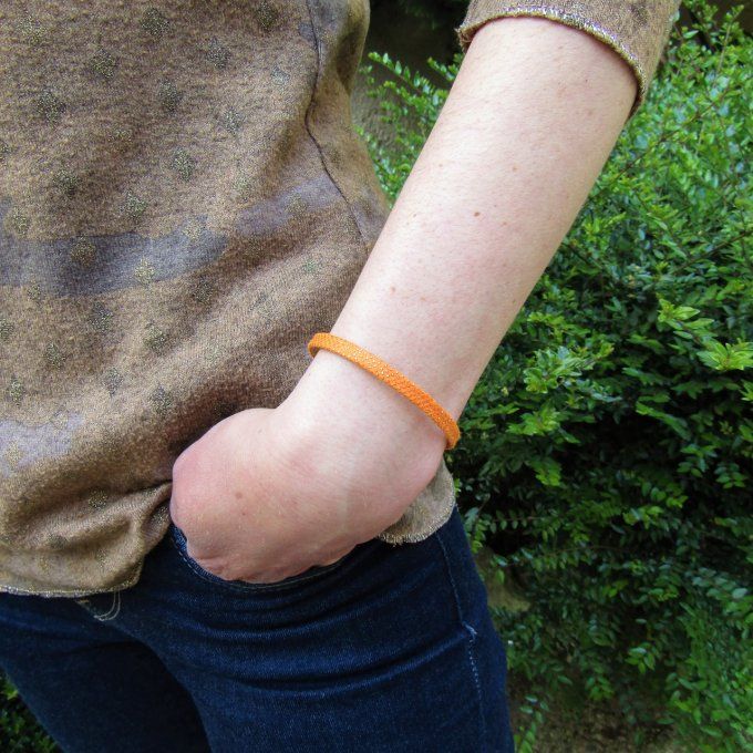 BRACELET ORION SIMPLE ORANGE POIS