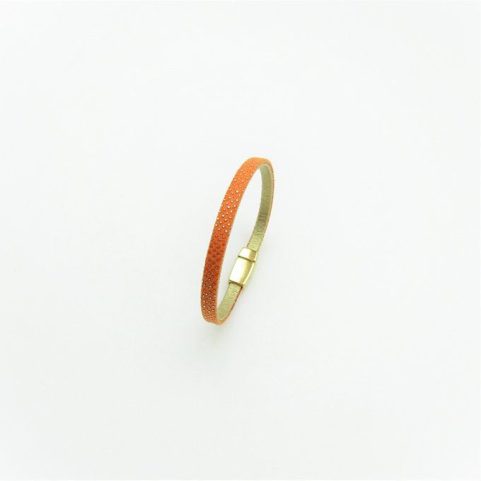 BRACELET ORION SIMPLE ORANGE POIS