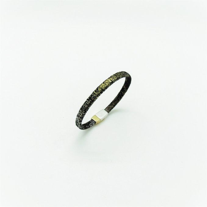 BRACELET ORION SIMPLE NOIR METAL