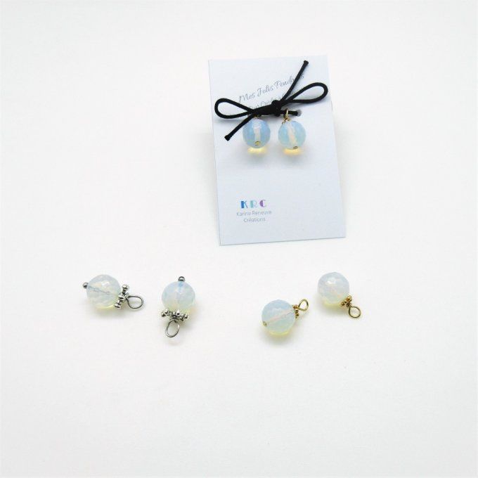 PENDANTS PERLES OPALITE