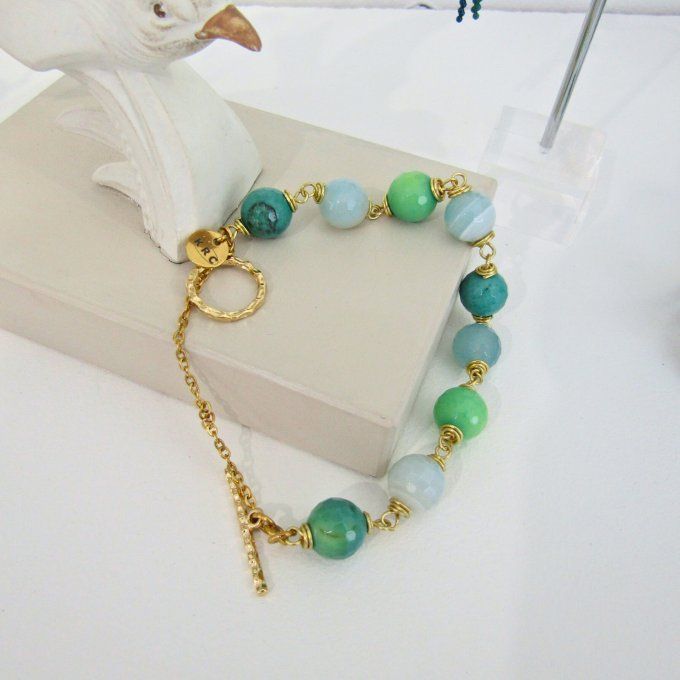 BRACELET PISTACHE CIEL