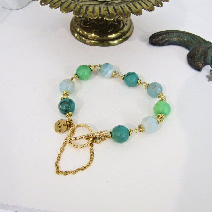 BRACELET PISTACHE CIEL
