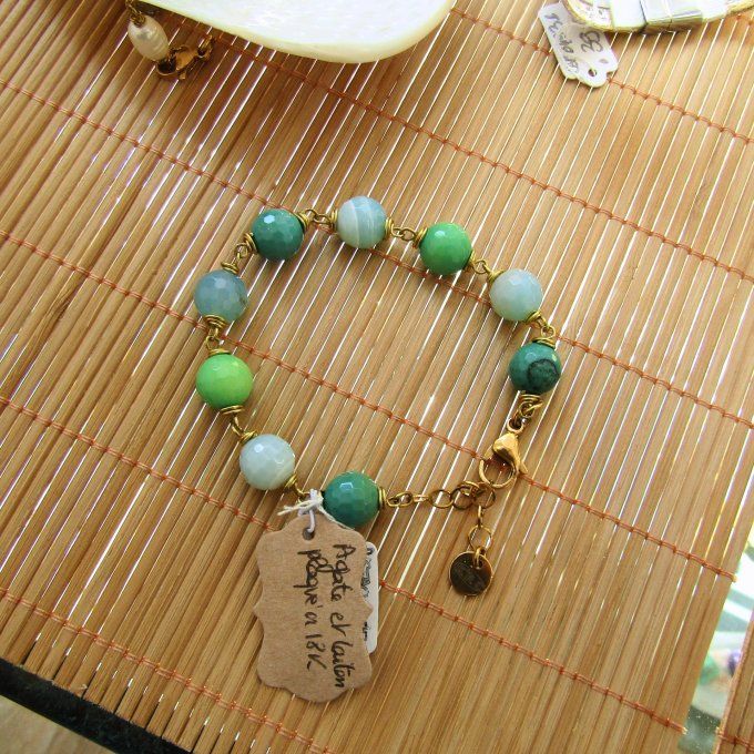 BRACELET PISTACHE CIEL