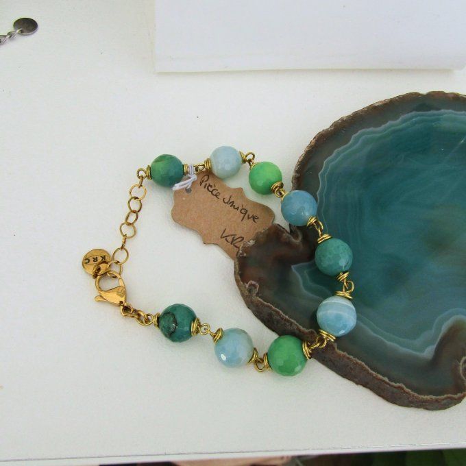 BRACELET PISTACHE CIEL