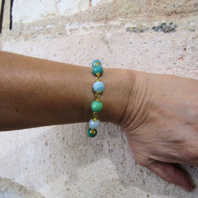BRACELET PISTACHE CIEL