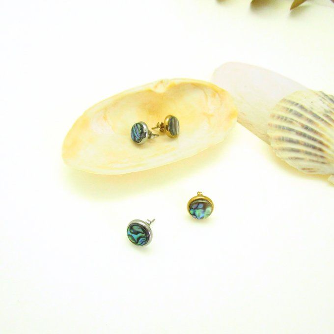 PUCES D'OREILLES ABALONE