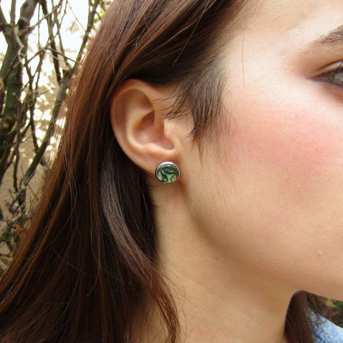 PUCES D'OREILLES ABALONE
