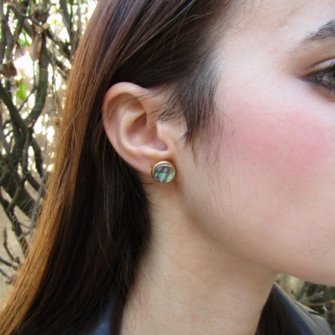 PUCES D'OREILLES ABALONE