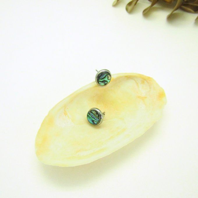 PUCES D'OREILLES ABALONE
