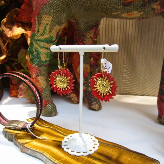 BOUCLES RA VERMILLON