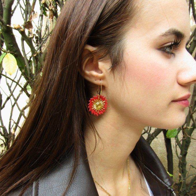 BOUCLES RA VERMILLON