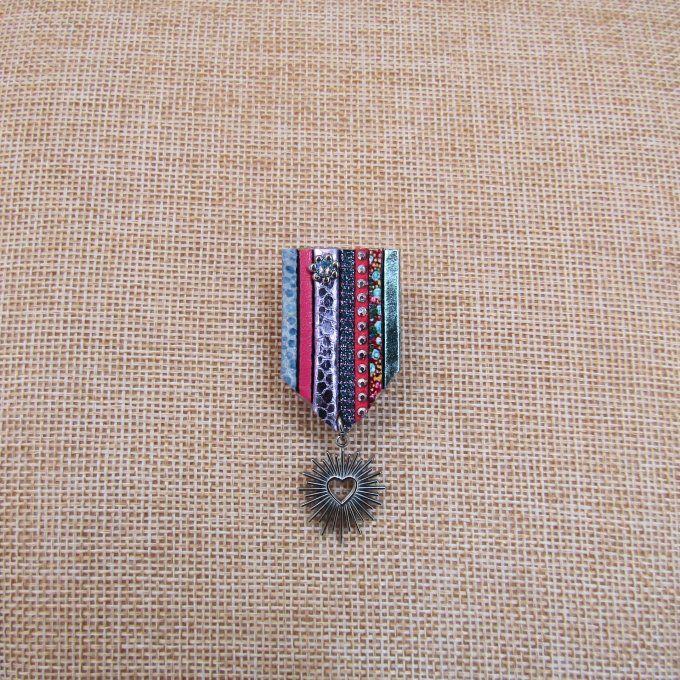 BROCHE RECOMPENSE CIEL ROSE
