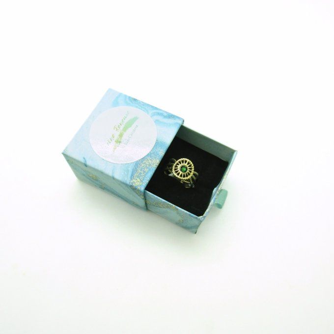 BAGUE WHEEL VERTE