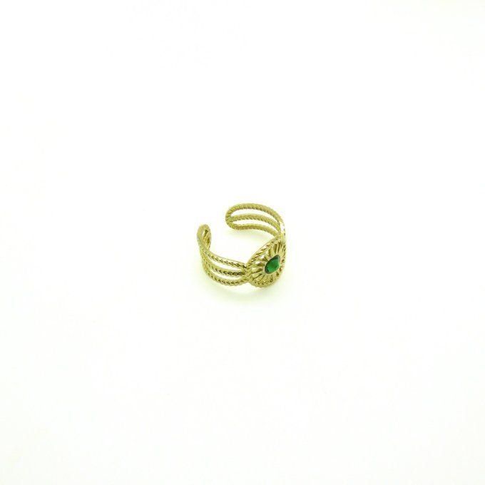 BAGUE WHEEL VERTE