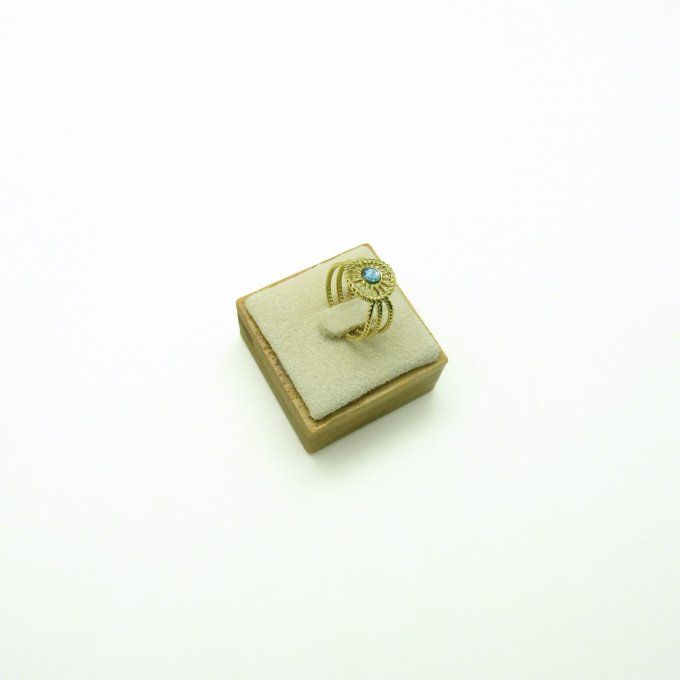 BAGUE WHEEL AQUA