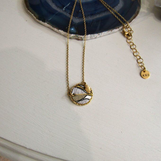 COLLIER SELENE FEUILLAGE COURT 