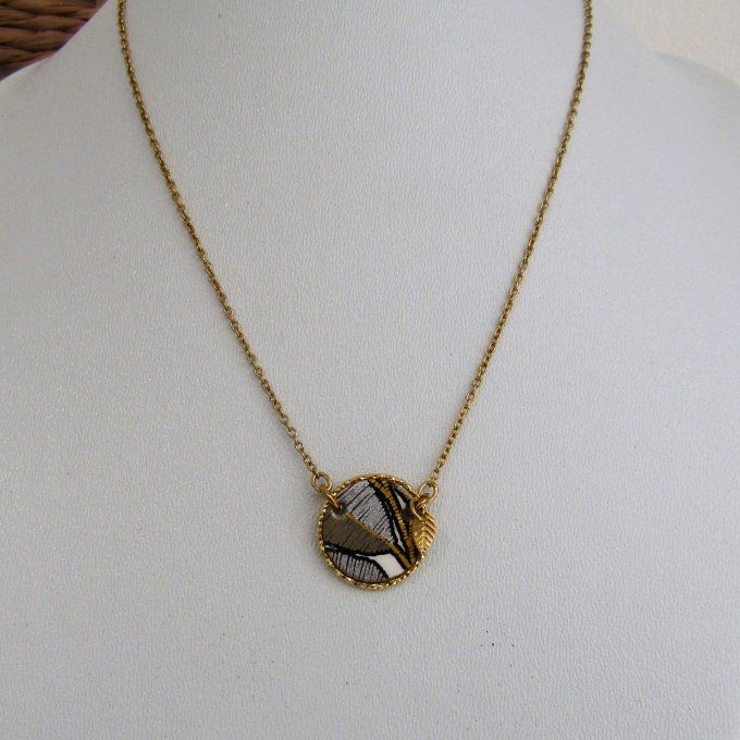 COLLIER SELENE FEUILLAGE COURT 