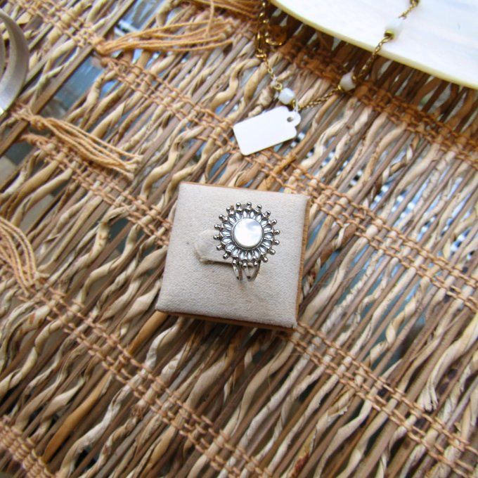 BAGUE SOLARE NACRE 