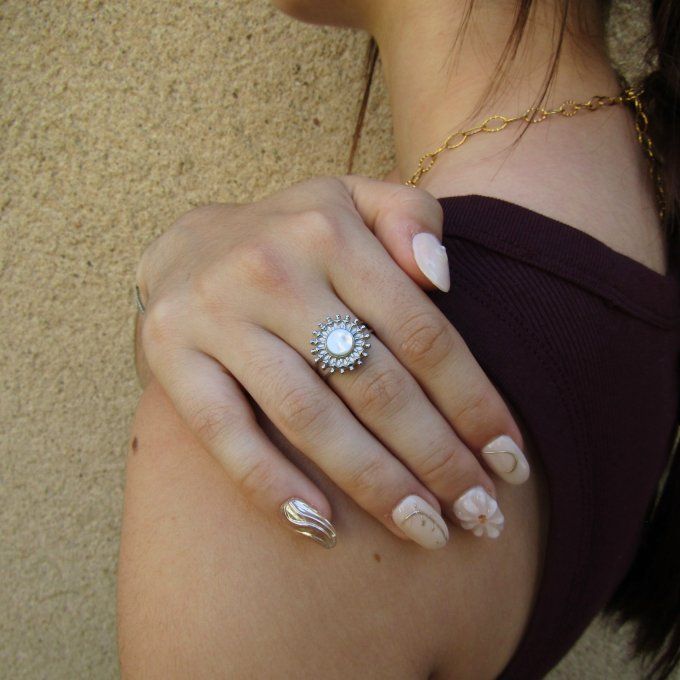 BAGUE SOLARE NACRE 