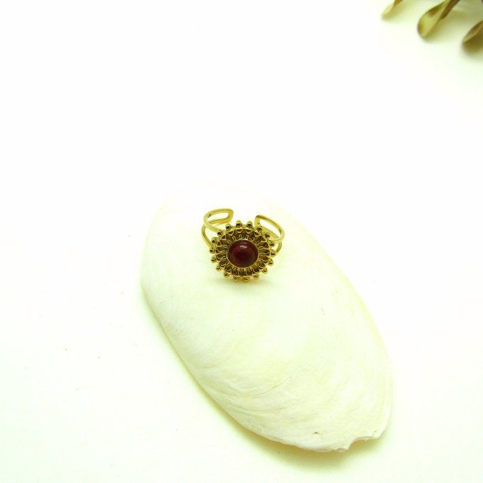 BAGUE SOLARE CORNALINE