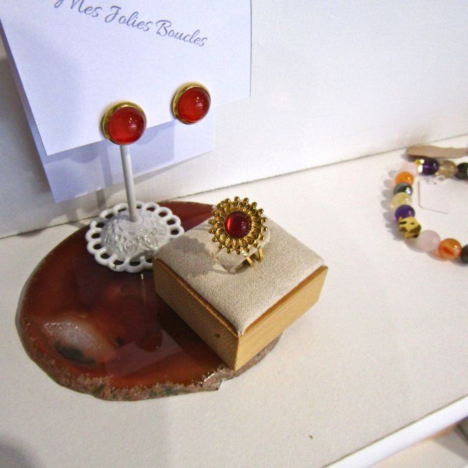 BAGUE SOLARE CORNALINE