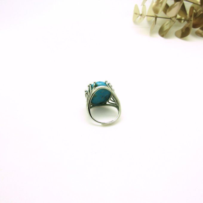 BAGUE PISTIL TURQUOISE