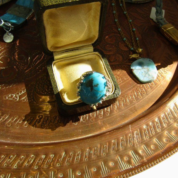 BAGUE PISTIL TURQUOISE