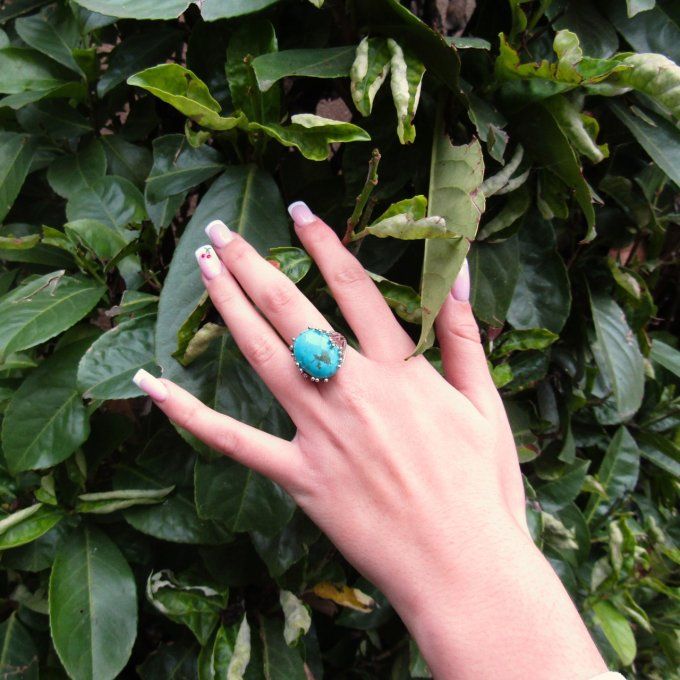 BAGUE PISTIL TURQUOISE