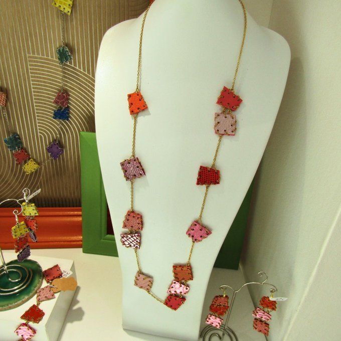 SAUTOIR HOLI ROSE ORANGE